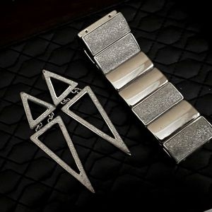 Beautiful glitter/silver jewelry set